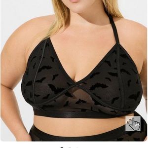 Mesh bat bralette Torrid size 0